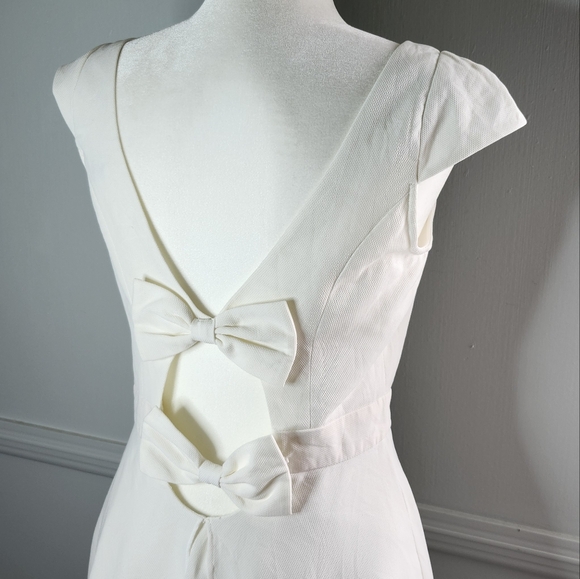 Minuet Bow Slit Mini Dress - Picture 2 of 7